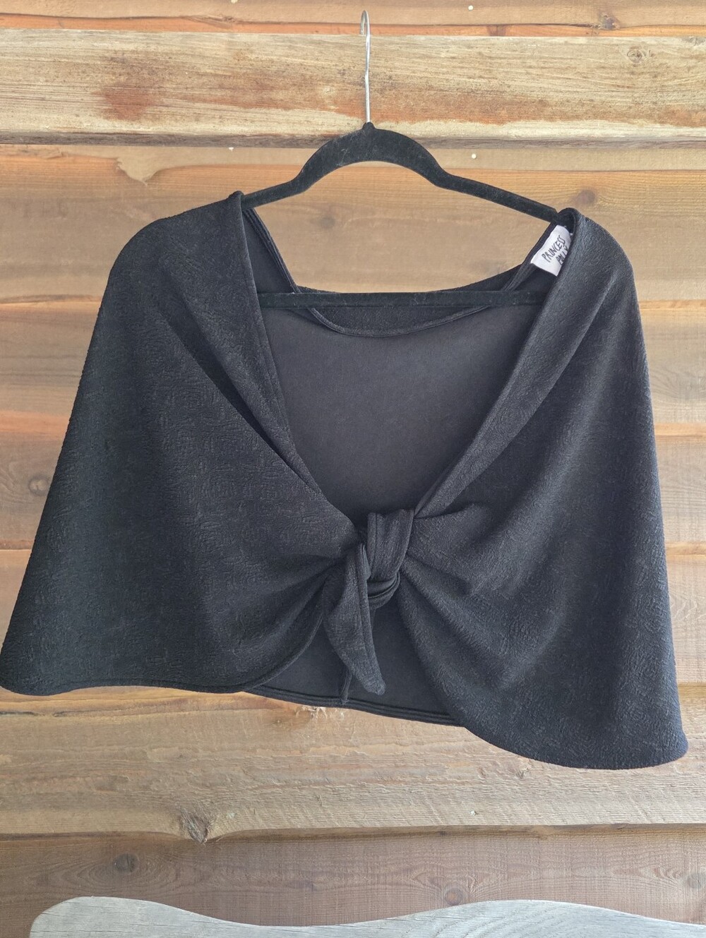 Princess Polly Black Shawl Wrap - Wear Over Open Back Or Strapless Dress Hoco